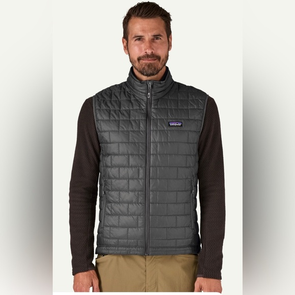 Patagonia Nano Puff Vest Mens XL Lightweight Gray Primaloft 84242 Jacket Zip - Picture 1 of 16